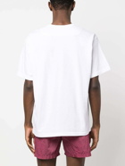 STONE ISLAND - Embroidered Logo Cotton T-shirt