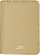A.P.C. Beige Stefan Card Holder