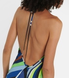 Pucci Printed cowl neck camisole