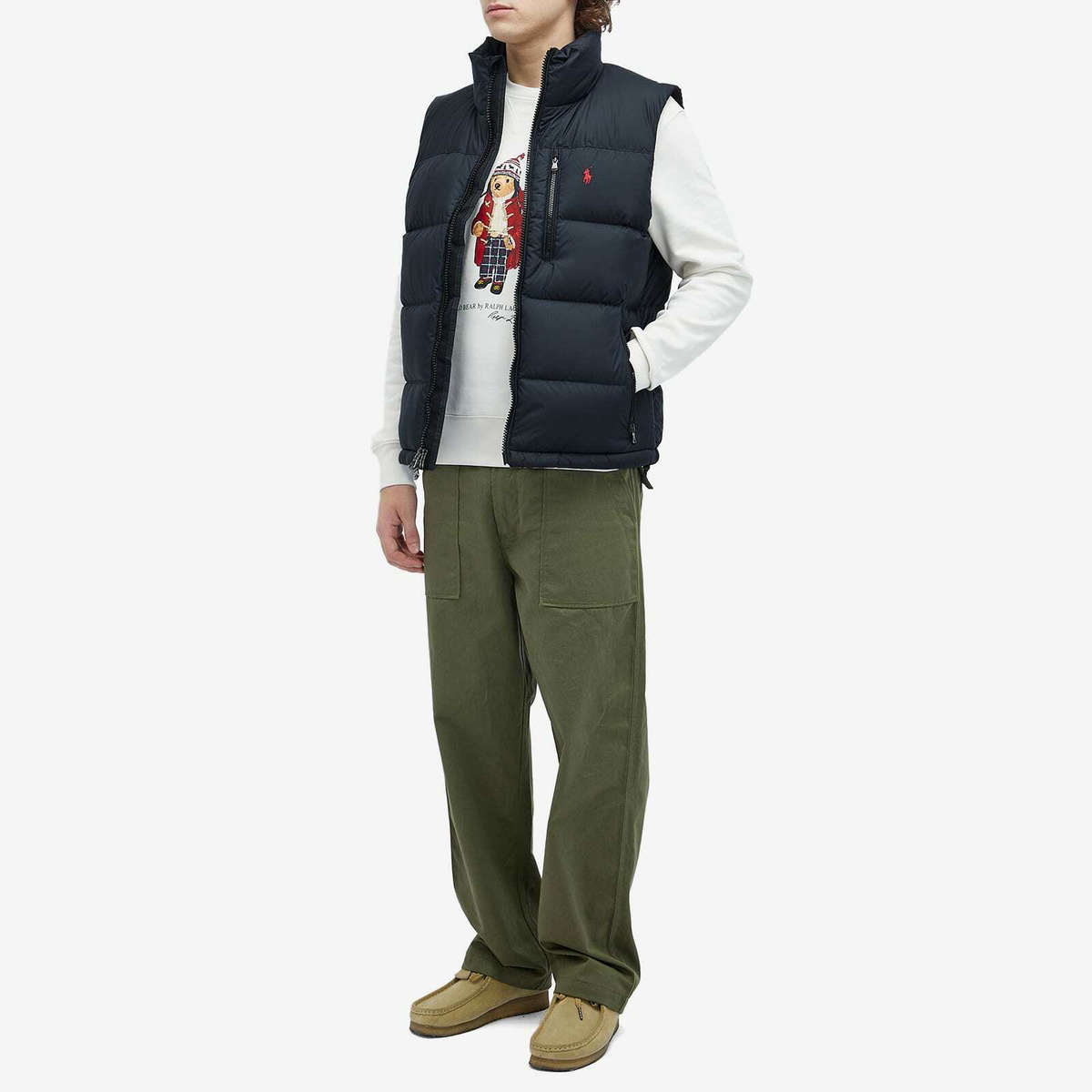 Polo Ralph Lauren Men's El Cap Down Vest in Polo Black Polo