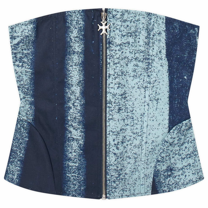 Photo: Miaou Women's Riley Corset in Treading Blue