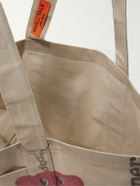Small Talk - Utility Printed Herringbone Canvas Shoulder Bag