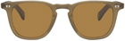 Garrett Leight Brown Brooks X Sunglasses