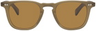 Garrett Leight Brown Brooks X Sunglasses