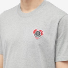 Moncler Men's Heart Logo T-Shirt in Grey