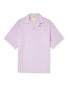 Portuguese Flannel - Convertible-Collar Cotton-Piqué Shirt - Purple
