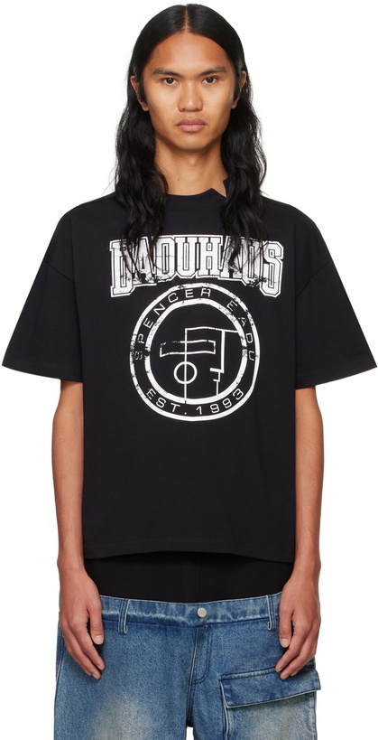 Photo: SPENCER BADU Black 'Badhaus' T-shirt
