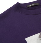 Undercover - Printed Loopback Cotton-Jersey Sweatshirt - Purple