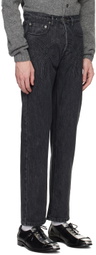 Stefan Cooke Gray Embossed Jeans