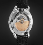 Vacheron Constantin - Patrimony Automatic 40mm 18-Karat White Gold and Alligator Watch, Ref. No. 85180/000G-9230 - Silver