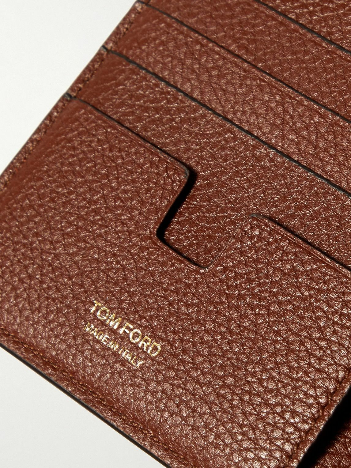 TOM FORD - Full-Grain Leather Passport Holder TOM FORD