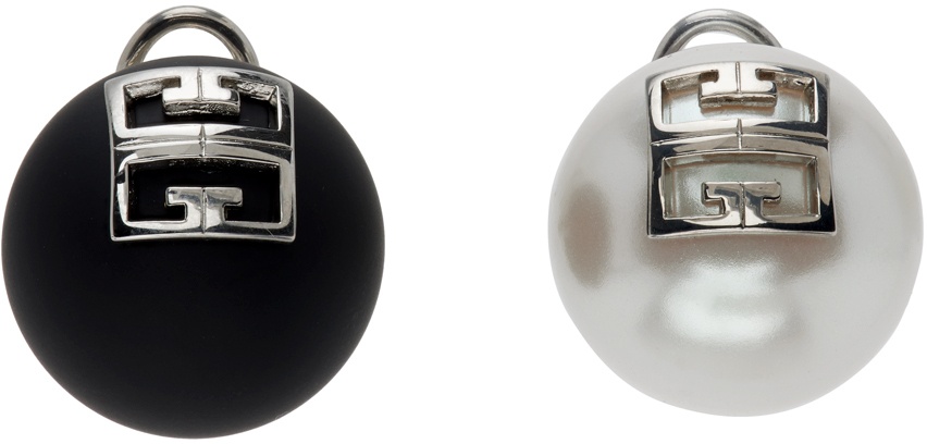 Photo: Givenchy Black & White 4G Earrings