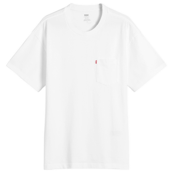 Photo: Levi's Men's Red Tab Excusive Heavyweight Pocket T-Shirt in Bright White