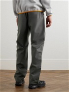 OSTRYA - Alpine Straight-Leg Colour-Block Shell Trousers - Gray