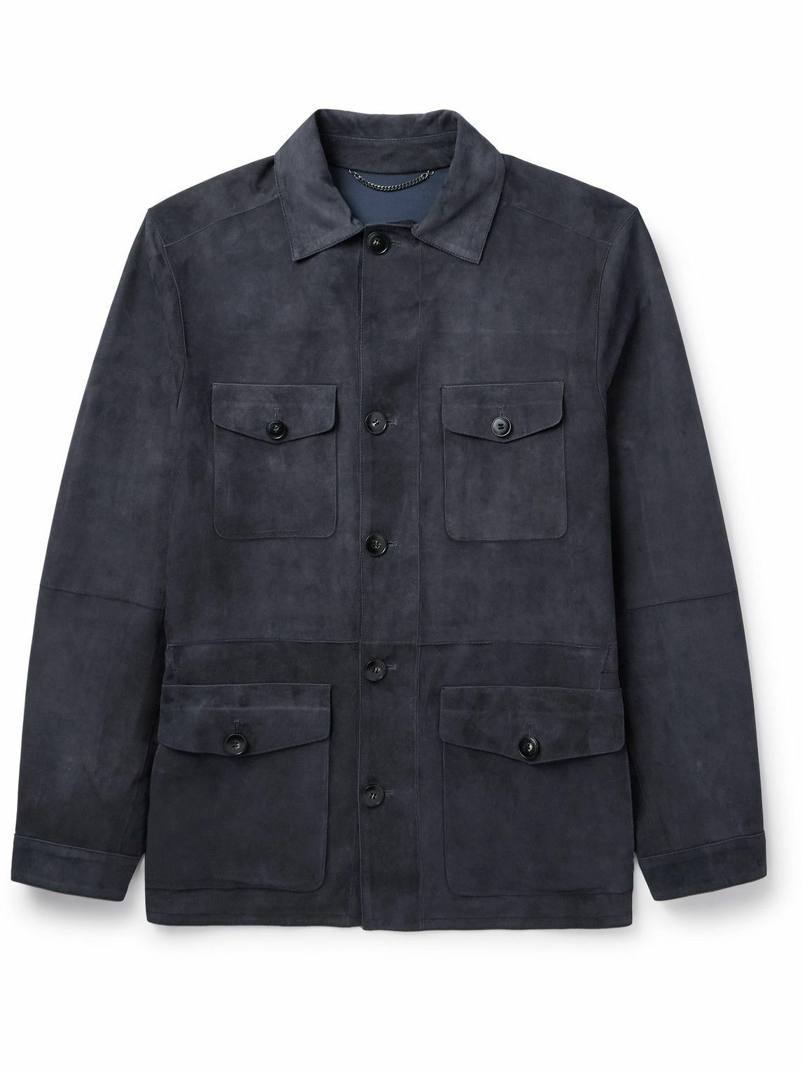 Canali - Suede Jacket - Blue