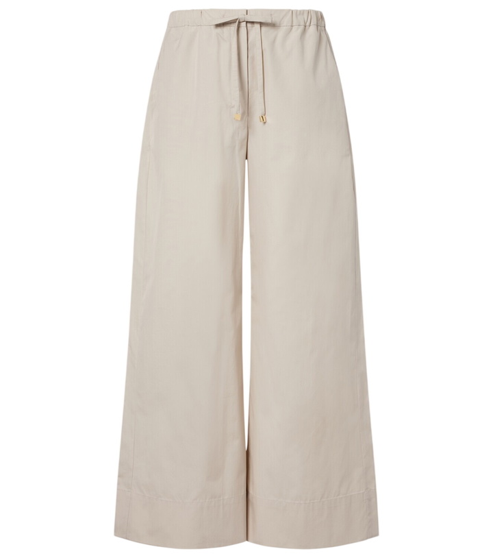 Photo: 'S Max Mara Cotton poplin wide-leg pants