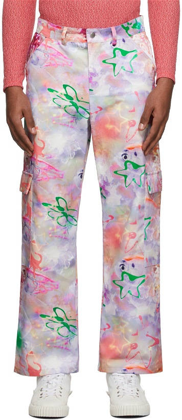 Photo: Collina Strada SSENSE Exclusive Multicolor Starfish Cargo Pants