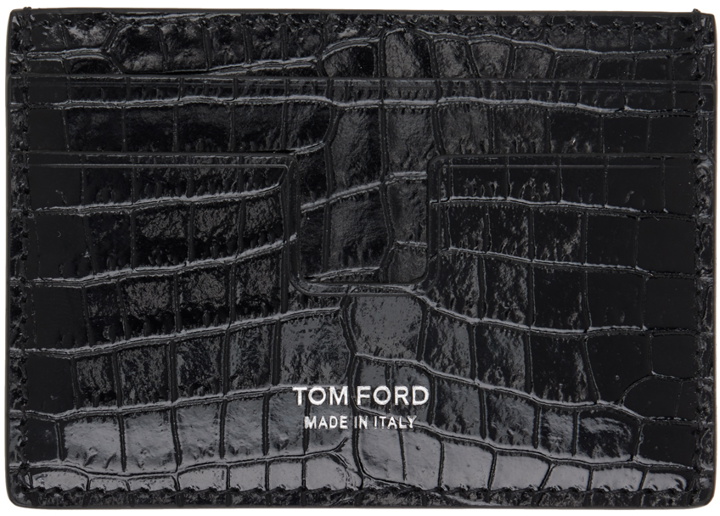Photo: TOM FORD Black Money Clip Card Holder