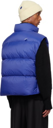ADER error Blue TRS Tag 01 Puffer Down Vest