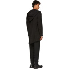 Julius Black Wrapped Hooded Coat