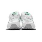 New Balance Grey and Green 574 Sneakers