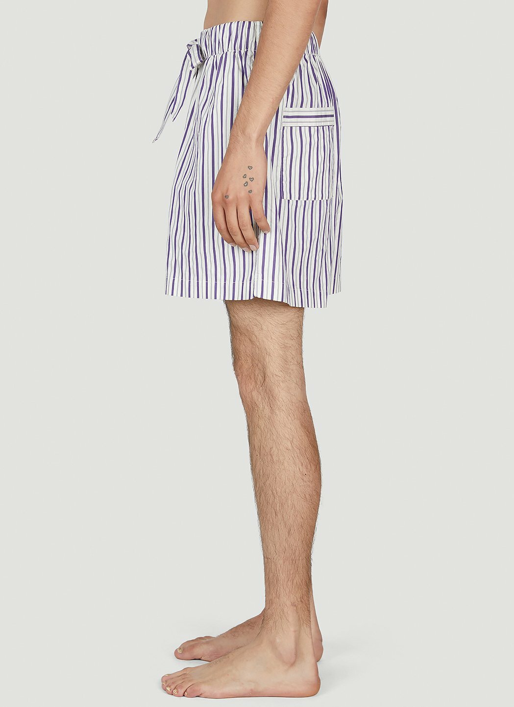 Tekla Lido Stripe Sleep Shorts