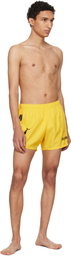 Moschino Yellow Smiley Swim Shorts