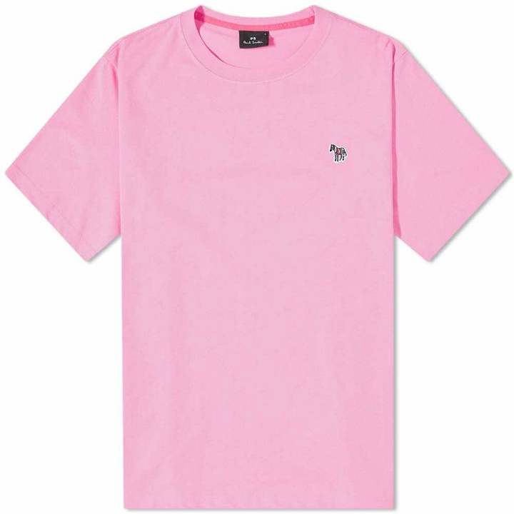 Photo: Paul Smith Men's Zebra Logo T-Shirt in Pink