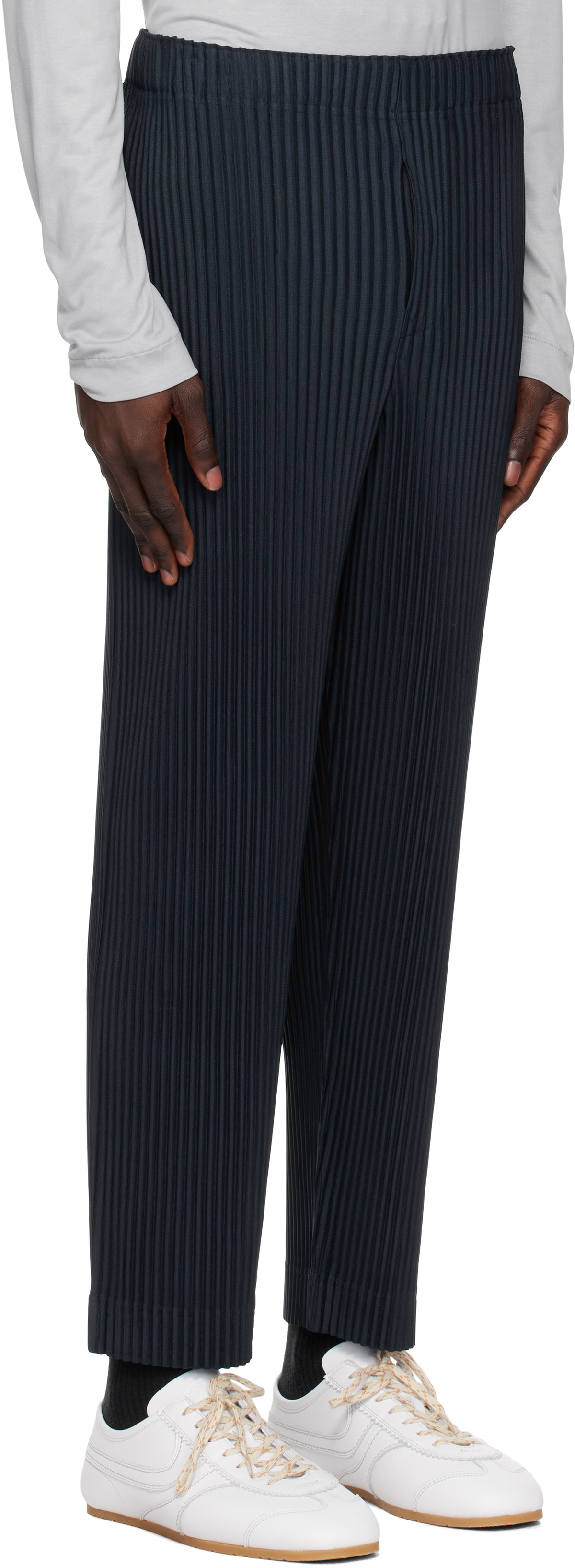 HOMME PLISSÉ ISSEY MIYAKE Navy Monthly Color November Trousers