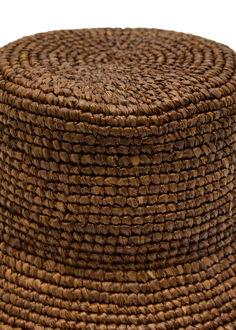 Vivienne Westwood Orb Raffia Bucket hat Camel