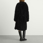 Acne Studios Women's Oflama Long Messy Faux Fur Coat in Black