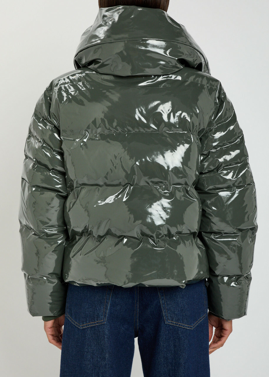 Rains Alta Vision Quilted Jacket Dark Green