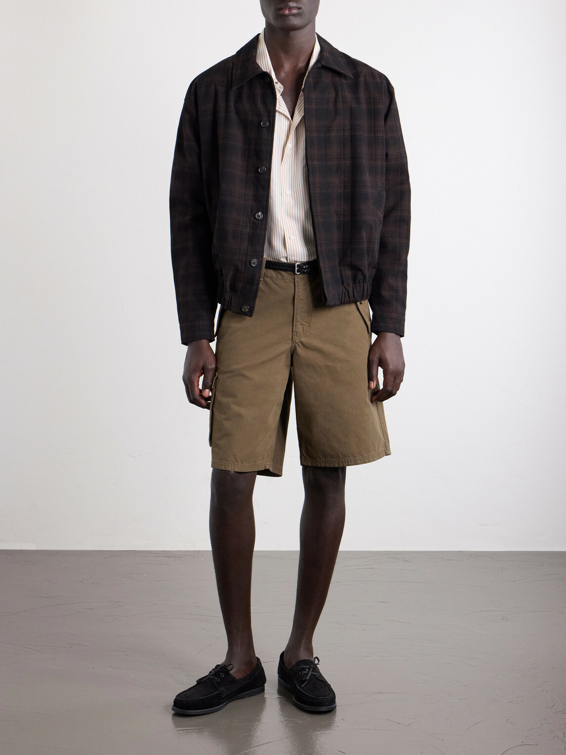 Jeanerica - Monti Straight-Leg Cotton Shorts - Brown
