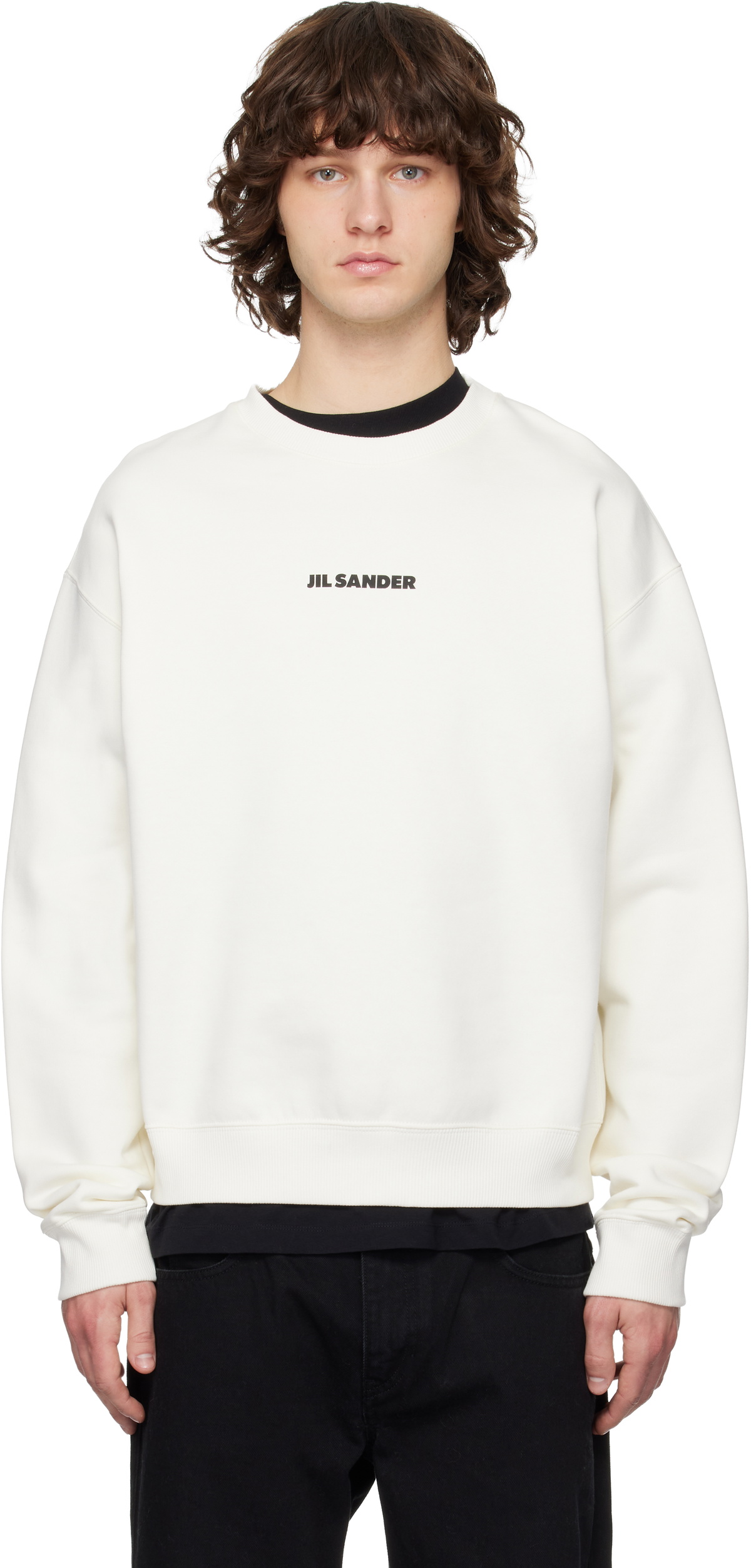 Jil Sander Off-White Logo Sweatshirt
