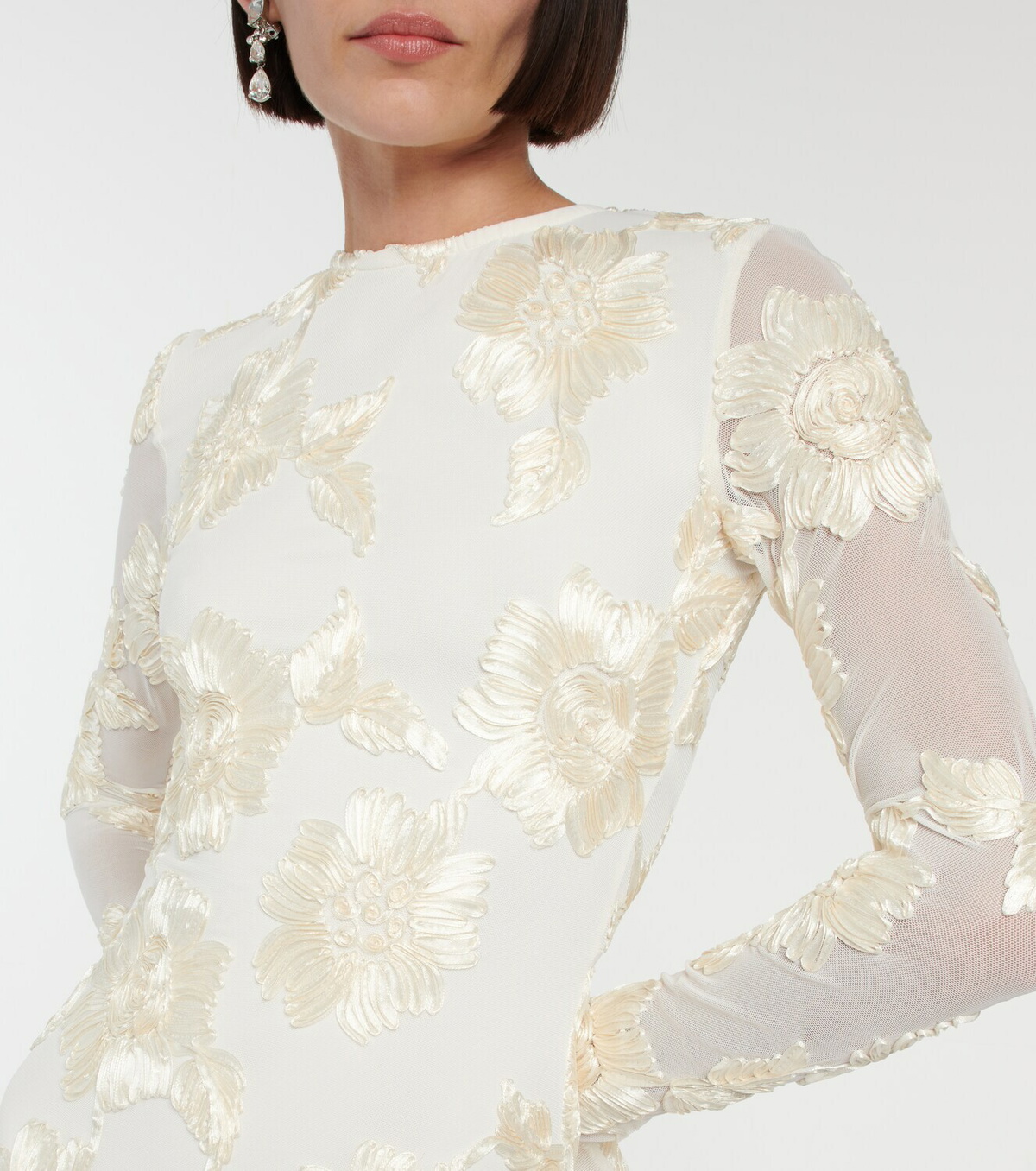 Rotate Birger Christensen Embroidered minidress ROTATE