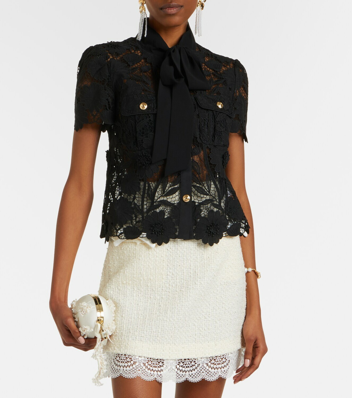 Self-Portrait Lace top