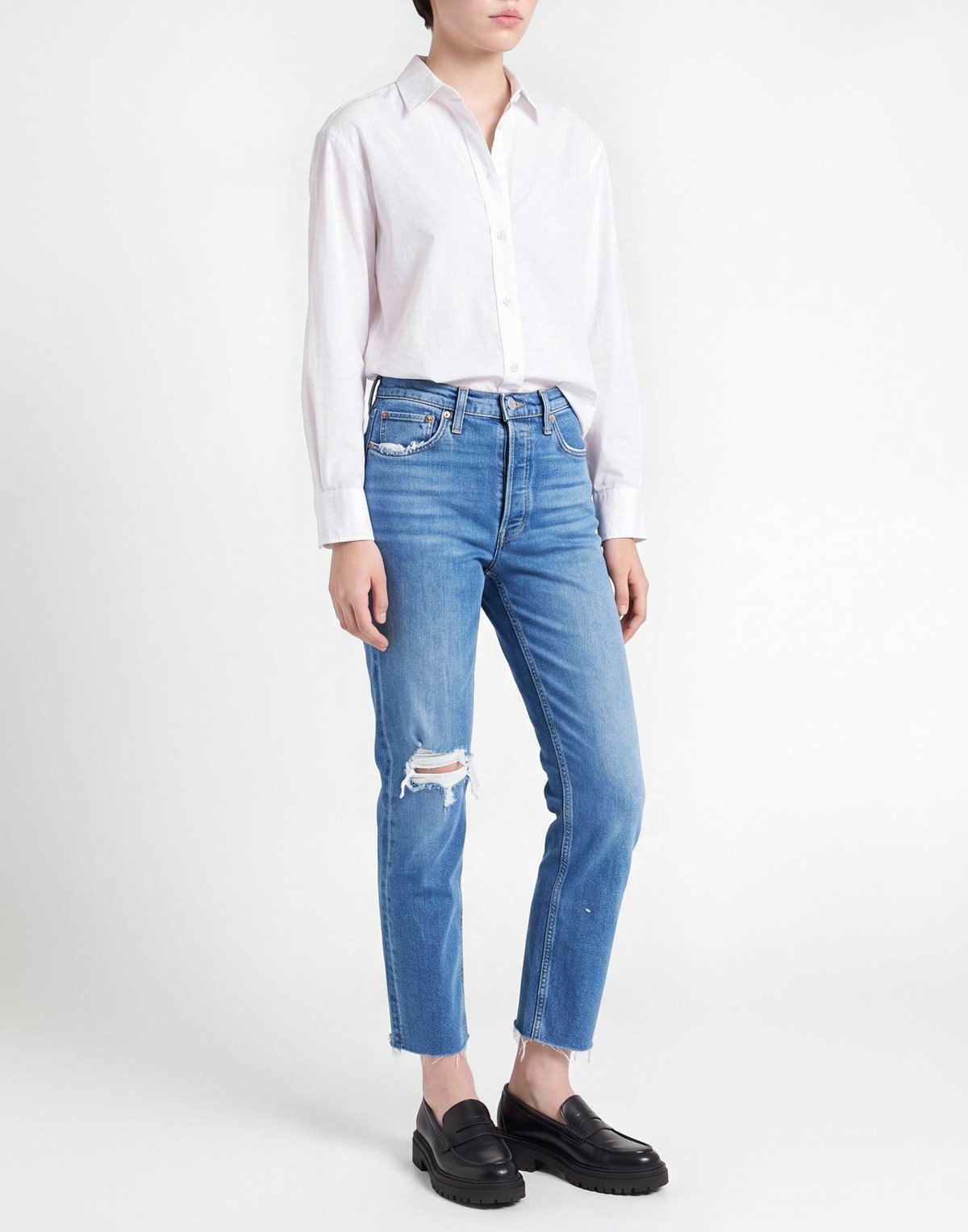 Re/done Womens Jeans in Blue