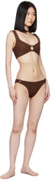 Hunza G Brown Hallie Bikini