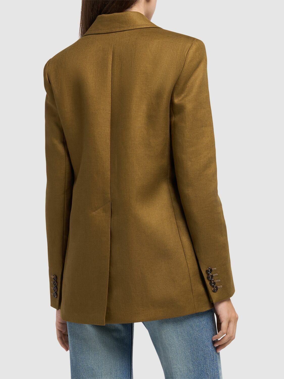 ジャケット Max Mara GUGLIA LINEN BLAZER JACKET (2511041072600 001) MAX MARA Guglia Linen Blazer Max Mara
