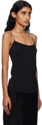 St. Agni Black Fine Chain Silk Camisole