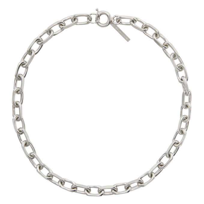 アクセサリー 22ss DRIES VAN NOTEN Chain Link Necklace Dries Van Noten Silver Chain Link Necklace Dries Van Noten