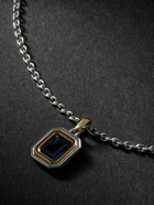 MAOR - Equinox Silver, Gold and Topaz Pendant Necklace