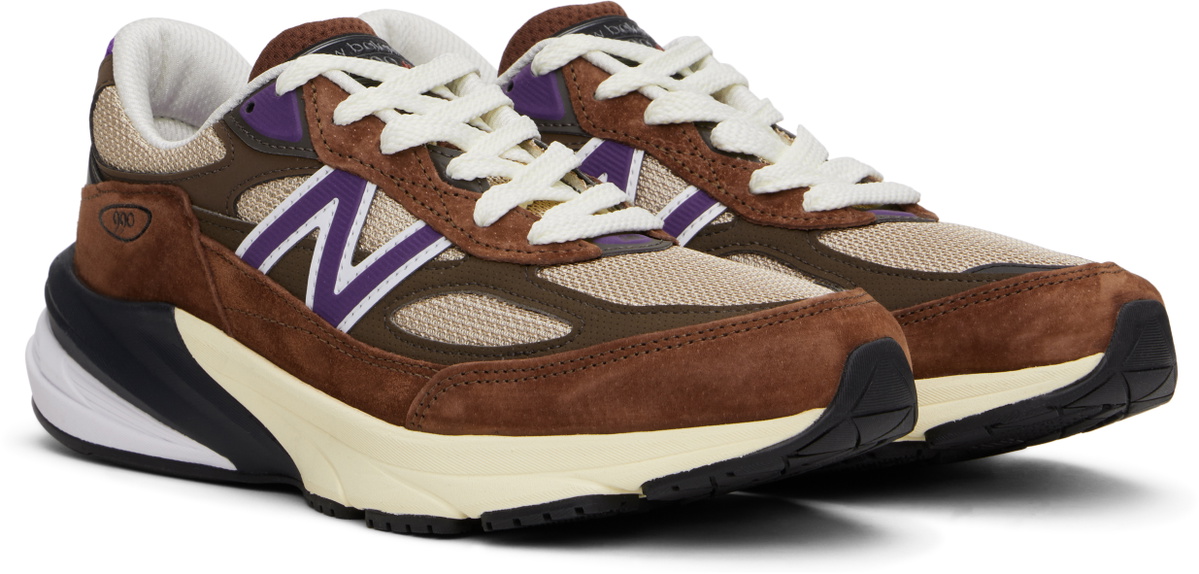 New Balance Brown Made in USA 990v6 Sneakers