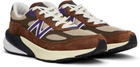 New Balance Brown Made in USA 990v6 Sneakers