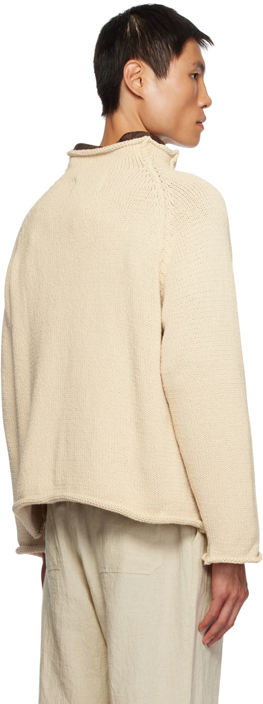 XENIA TELUNTS Beige Undyed Sweater
