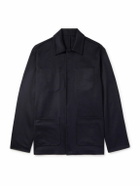 Altea - Seth Cashmere-Felt Overshirt - Black