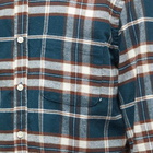 Portuguese Flannel Men's Smooth Check Flannel Shirt in Green/Ecru/Brown