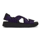 Malibu Sandals Purple and Black Nylon Canyon Sandals