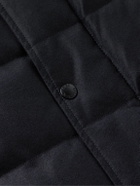 Yves Salomon - Quilted Green Storm System® Wool and Silk-Blend Twill Down Jacket - Blue