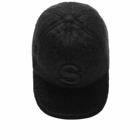Sacai Men's Mohair S Cap in Black